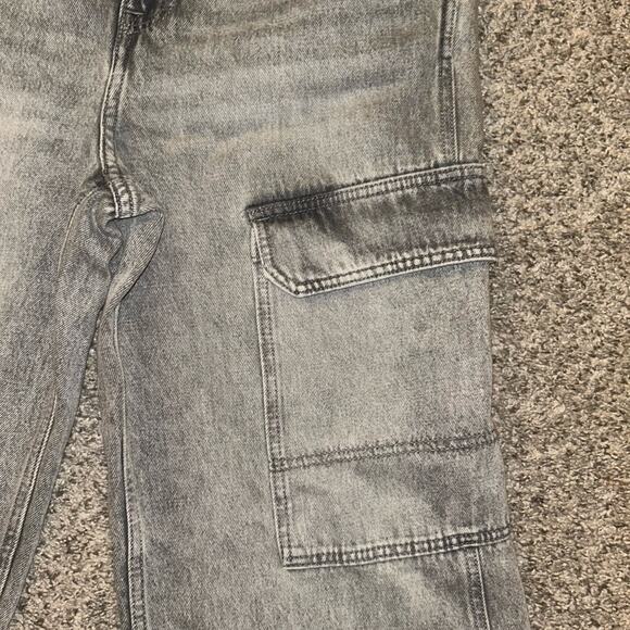 H&M Gray Cargo Jeans size 6 nwt - Picture 5 of 8